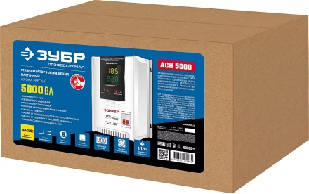 ЗУБР 5000ВА, 5 кВт, автоматический стабилизатор напряжения, Профессионал (59385-5) купить в Когалыме