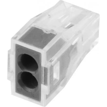 Клемма СВЕТОЗАР соединительная, 2-х проводная, 400В, 24А, 0,75-2,5мм2, 2шт 49170-2 купить в Когалыме