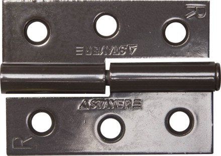 Петля дверная STAYER &quot;MASTER&quot; разъемная, цвет коричневый, правая, 65мм 37613-65-3R купить в Когалыме