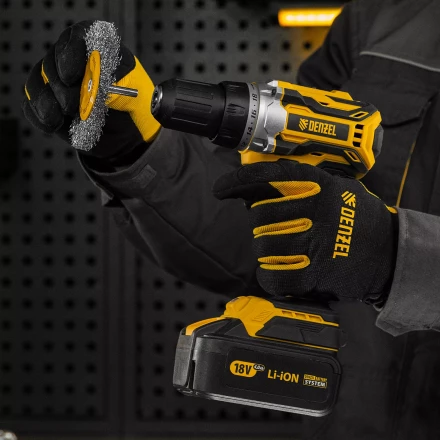 Щетка для дрели Denzel 100 мм, плоская, со шпилькой, нержавеющая витая проволока, 744793 купить в Когалыме