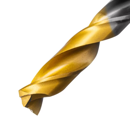 Сверло спиральное по металлу Denzel 9 x 125мм, Р6М5, Golden Tip, многогранная заточка, 718284 купить в Когалыме