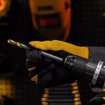 Сверло спиральное по металлу Denzel 9 x 125мм, Р6М5, Golden Tip, многогранная заточка, 718284 купить в Когалыме