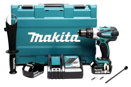 Аккумуляторная ударная дрель-шуруповерт Makita DHP458RFE купить в Когалыме