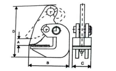 Захват для горизонтального подъема листового металла DHQ-4.0 купить в Когалыме