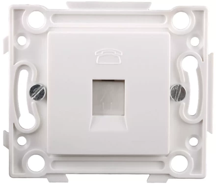 Розетка СВЕТОЗАР телефонная, 1 гнездо SV-55245-1 купить в Когалыме