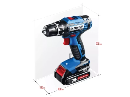 Дрель-шуруповерт 2 АКБ DL-20 A5 серия ПРОФЕССИОНАЛ купить в Когалыме