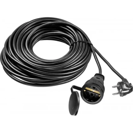 Удлинитель-шнур &quot;ПВС 315-Ш&quot;, 20 м, 3500 Вт, 1 гнездо, IP44, ПВС 3х1,5 мм2, ЗУБР 55020-20 купить в Когалыме