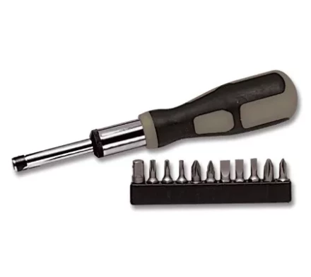 Отвертка реверсивная, набор бит, 11 шт., CrV  MATRIX MASTER 11546 купить в Когалыме