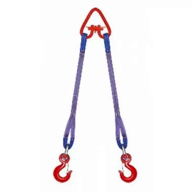 Строп текстильный двухветвевой 2СТ 10 т L=4 м SF7 240 мм Звено РТ-3 купить в Когалыме