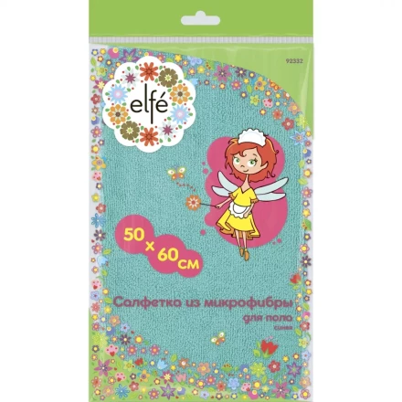 Салфетка из микрофибры для пола синяя 500х600 мм Elfe 92332 купить в Когалыме