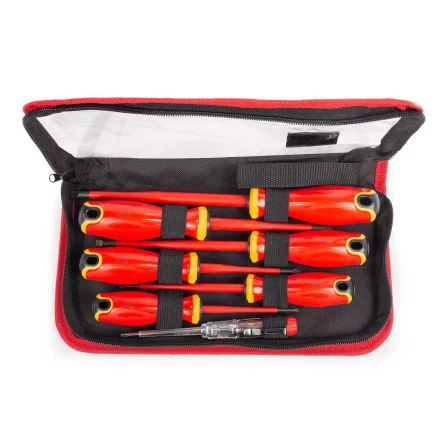 Набор диэлектрических отверток КВТ SLIM VDE НИО-2207 сталь S2, профиль SL, PZ, 7 шт. (88933) купить в Когалыме