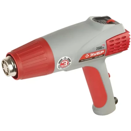 Фен ЗУБР, электр регулировка t, 3 режима работы, керам изолятор, кейс с насад, 2000Вт ЗТФ-2000К купить в Когалыме