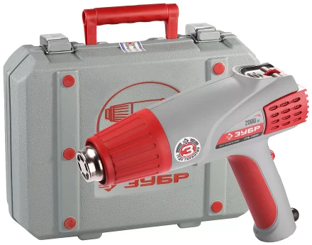 Фен ЗУБР, электр регулировка t, 3 режима работы, керам изолятор, кейс с насад, 2000Вт ЗТФ-2000К купить в Когалыме