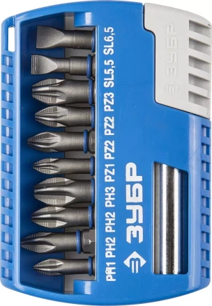 ЗУБР 11 шт, набор бит с магнитным адаптером (26050-H11) купить в Когалыме