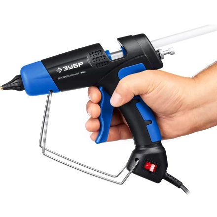 ЗУБР 200, d 11 мм, 20 г/мин, электрический термоклеевой пистолет, Профессионал (06852-11) купить в Когалыме