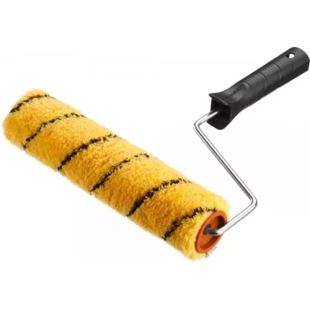 Валик малярный ЗУБР &quot;ОПТИМА -ДУАЛОН&quot;, все виды ЛКМ, идеален для ЛКМ на масляной основе, для ровных поверхностей, полиэстр, ворс 12 мм, бюгель 6 мм, 40х180мм 03518-18 купить в Когалыме