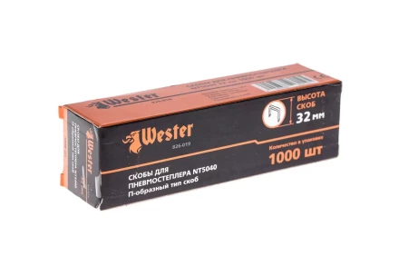Скобы для степлера WESTER 826-019 32 мм, тип 18GA, 1000 шт. купить в Когалыме