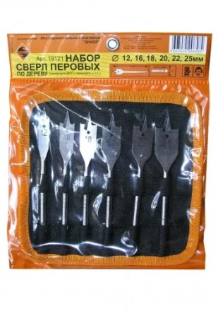 Набор сверл перовых  6 шт.12-25х152мм в сум1/1/40 19121 купить в Когалыме