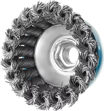 ЗУБР &quot;ПРОФЕССИОНАЛ&quot;. Щетка чашечная для УШМ, плетеные пучки стальной проволоки 0,5мм, 65ммхМ14 35275-065_z02 купить в Когалыме