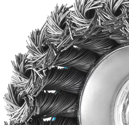 ЗУБР &quot;ПРОФЕССИОНАЛ&quot;. Щетка чашечная для УШМ, плетеные пучки стальной проволоки 0,5мм, 65ммхМ14 35275-065_z02 купить в Когалыме