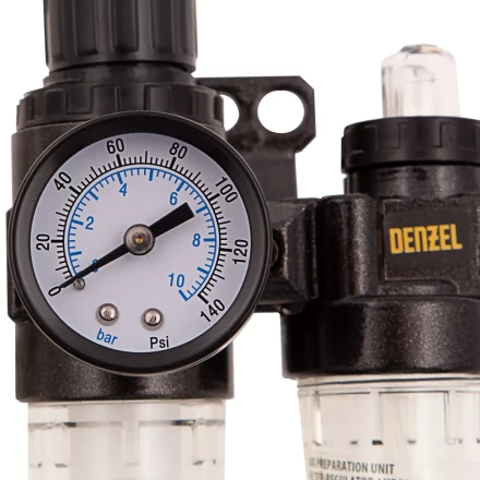 Блок подготовки воздуха регулятор-фильтр-лубрикатор FLR1500, 10 бар, 1500 л/мин, 1/4&quot; Denzel 57469 купить в Когалыме