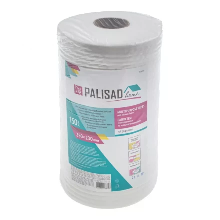 Салфетки универсальные из нетканого материала в рулоне Home Palisad 923375, 250 x 230 мм, 150 шт купить в Когалыме