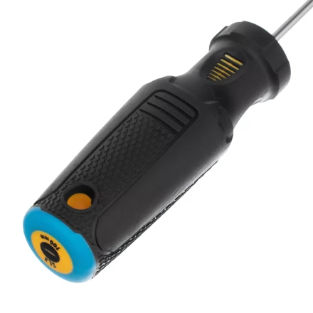 Отвертка SL3х100 мм, CrV, трехкомпонентная рукоятка Denzel 12190 купить в Когалыме