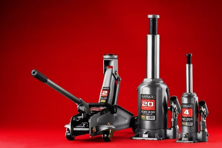 Домкрат гидравлический бутылочный, 10т, 200-385 мм, MIRAX 43260-10 43260-10 купить в Когалыме