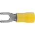 Наконечник СВЕТОЗАР для кабеля, изолированный, с вилкой, желтый, вн. d 4,3мм, под болт 8мм, провод 4-6мм2, 48А, 10шт 49420-60 купить в Когалыме