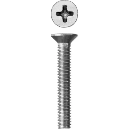 Винт ЗУБР "МАСТЕР" DIN 965, класс прочности 4.8, оцинкованный, M4x25мм, 5кг 303110-04-025 купить в Когалыме