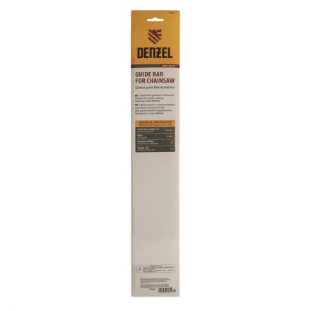 Шина для бензопилы Denzel DGS-5218, длина 45 см (18&quot;), шаг 0.325&quot;, паз 1.5 мм, 72 звена, 59802 купить в Когалыме