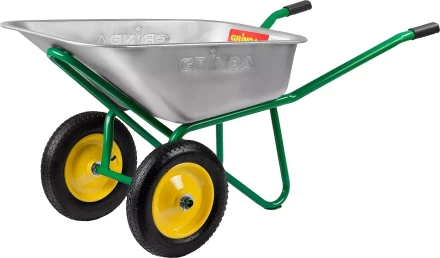 Тачка GRINDA строительная двухколесная, 110 литров 422394 купить в Когалыме