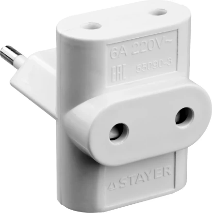 Разветвитель электрический MAXElectro, STAYER 55090-3, 3 гнезда, 6А/220В 55090-3 купить в Когалыме