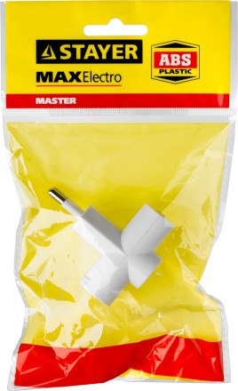 Разветвитель электрический MAXElectro, STAYER 55090-3, 3 гнезда, 6А/220В 55090-3 купить в Когалыме