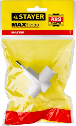 Разветвитель электрический MAXElectro, STAYER 55090-3, 3 гнезда, 6А/220В 55090-3 купить в Когалыме