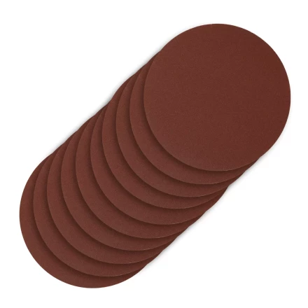 Круг абразивный на ворсовой подложке под &quot;липучку&quot;, P 240, 125 мм, 10 шт Сибртех 738717 купить в Когалыме