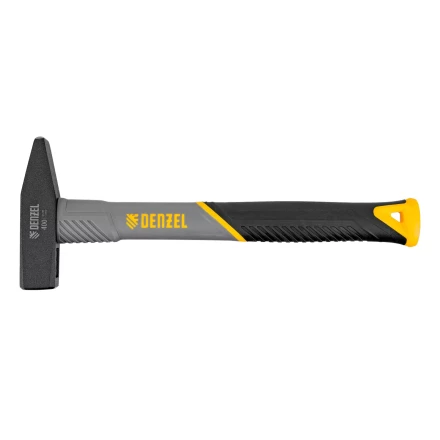 Молоток слесарный, 400 г Denzel, кованый, фибергласовая рукоятка c TPR покрытием 10484 купить в Когалыме