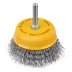 Щетка для дрели Denzel, 75 мм, Чашка, со шпилькой, нержавеющая витая проволока, 744773 купить в Когалыме