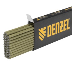 Электроды Denzel DER-46 Goldline, диам. 3 мм, 1 кг, рутил-целлюлозное покрытие, 97500