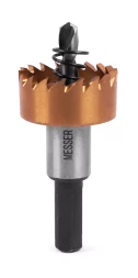 HSS-TiN коронка MESSER  26мм с центр. сверлом и толкающей пружиной для  лист. материала  до 2 мм ц/х