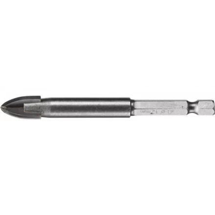 Сверло по кафелю, керамике, стеклу, с четырьмя режущими лезвиями, шестигранный хвостовик, 12 мм, STAYER "PROFESSIONAL" 2985-12 2985-12_z01 купить в Когалыме