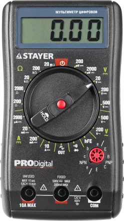 Мультиметр STAYER "PROFESSIONAL" PRODigital цифровой 45310 купить в Когалыме