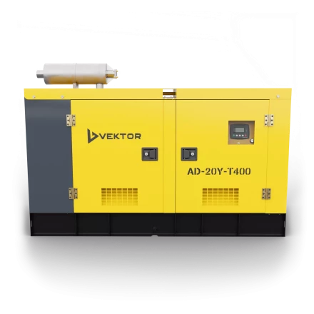 Дизельный генератор Vektor AD-20Y-T400 в шумозащитном кожухе с АВР купить в Когалыме