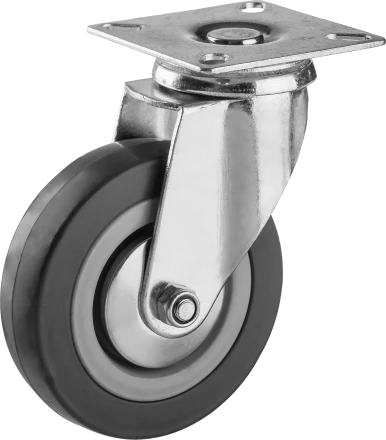 Колеса поворотные из литой резины с полипропиленовым диском серия МАСТЕР купить в Когалыме