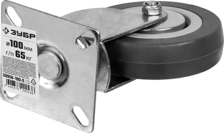 Колеса поворотные из литой резины с полипропиленовым диском серия МАСТЕР купить в Когалыме