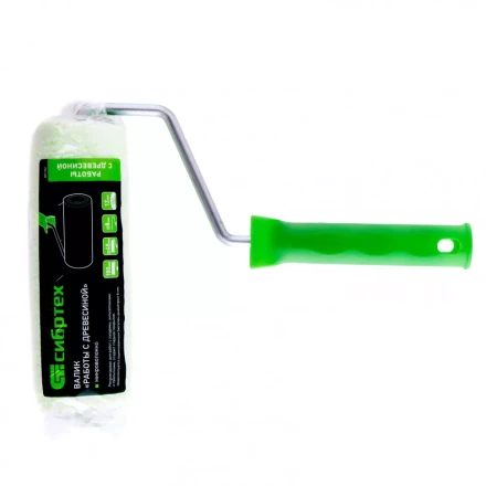 Валик &quot;Работы с древесиной&quot; 180 мм ворс 12 мм D 48 мм D ручки 8 мм микроволокно Сибртех 80182 купить в Когалыме