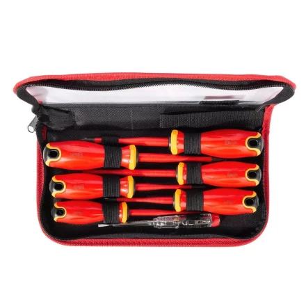 Набор диэлектрических отверток КВТ VDE НИО-2207 PZ/FL сталь S2, профиль SL, PH, PZ/FL, 7 шт. (103018) купить в Когалыме