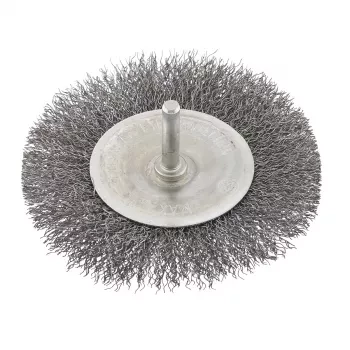 Щетка для дрели 100 мм плоская со шпилькой витая проволока  СИБРТЕХ 744507 купить в Когалыме