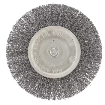 Щетка для дрели 100 мм плоская со шпилькой витая проволока  СИБРТЕХ 744507 купить в Когалыме