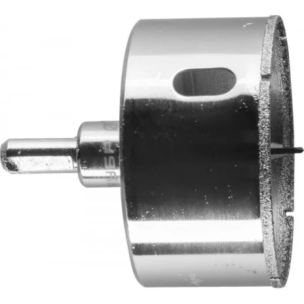 Коронка ЗУБР алмазная в сборе по кафелю, керамике с центрирующим сверлом и имбусовым ключом, зерно 60, 60мм 29850-60 купить в Когалыме